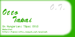 otto tapai business card