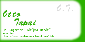 otto tapai business card